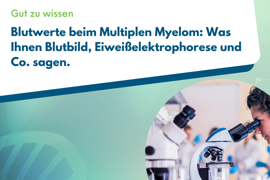 Blutprobe und Laborausrüstung – Symbolbild für die Analyse von Blutwerten beim Multiplen Myelom.